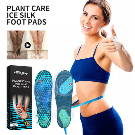 Oveallgo Ice Silk Foot Pads Plant Care Cooling Therapeutic Foot Patches