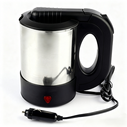 Portable 500ml Car Kettle 12V, Travel Water Heater for Caravan Camping