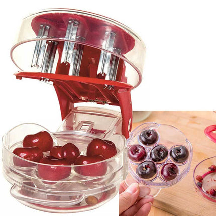 Manual Cherry Pitter Olive Seed Remover, Squeeze Stoner Corer Tool