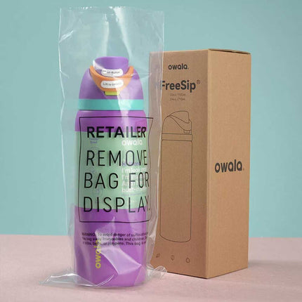 1X Random Owala FreeSip Water Bottle Stainless Steel Insulated Portable Sports