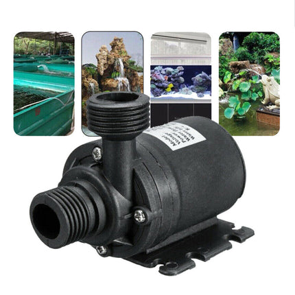 DC 12V Ultra Quiet Submersible Water Pump 800L/H 5M Lift Waterproof