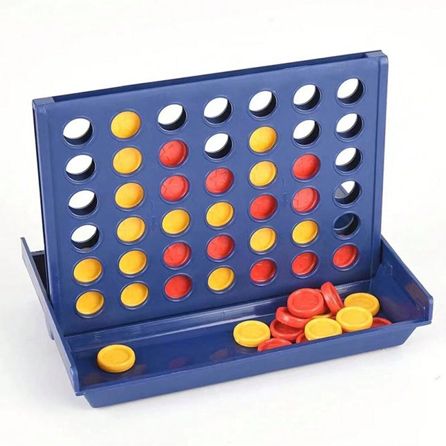 Mini 4-in-a-Line Board Game, Fun Educational Toy for Kids and Family