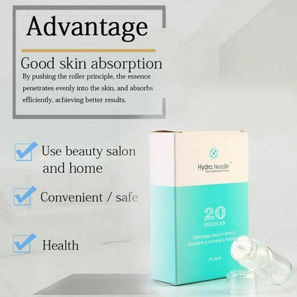 Portable Micro Needle Stamp 20 Pins Hydra Derma Meso Skin Rejuvenation