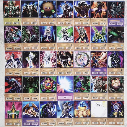 100Pcs YUGI Anime Cards – Blue Eyes, Dark Magician, Exodia, Slifer