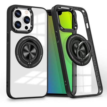 Phonix Case for iPhone 15 Plus/Pro Max, Ring Holder & MagSafe Compatible