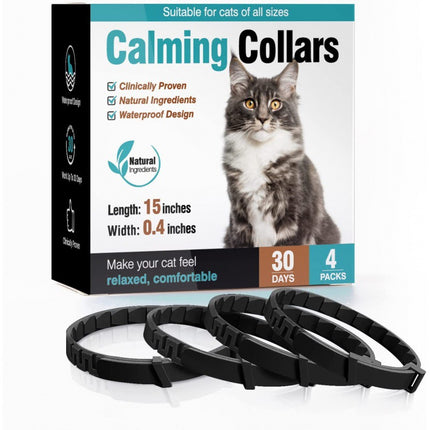 4 Pack Calming Collar for Dogs Cats Pet Pheromone Collar Anxiety Relief
