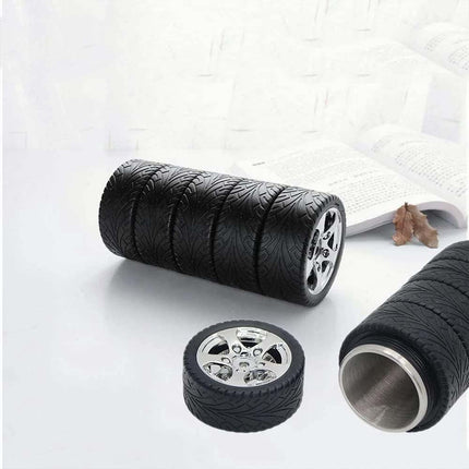 Tire Shape Stainless Steel Interior Mug 11oz 300ml Durable Coffee Tea Cup