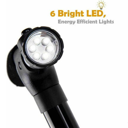 Adjustable Folding Walking Stick with LED Light and Comfortable Strap
