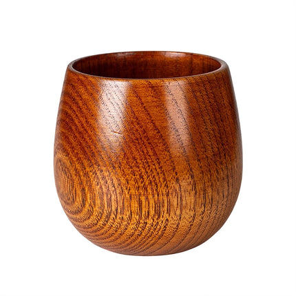 Original Wooden Whiskey Glass 240ml, Handcrafted Bourbon Drinking Cup