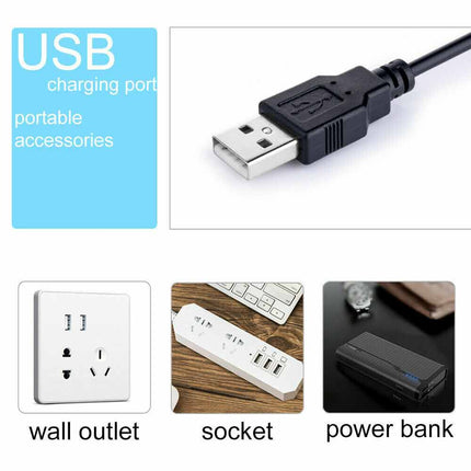 Flexible USB Clip-On Reading Lamp, LED Bedside Desk Light for Night