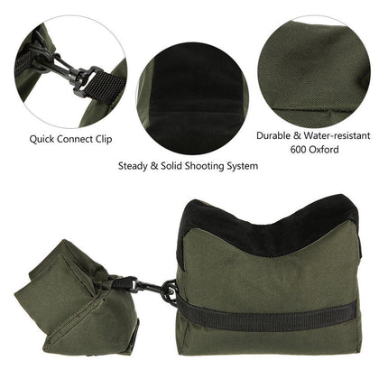 Tactical Shooting Sand Bag Set Rifle Gun Rest Stand Hunting Range Pack