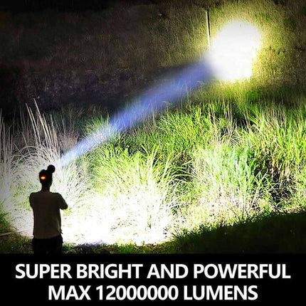Super Bright USB Rechargeable Headlamp LED Headlight Torch Flashlight