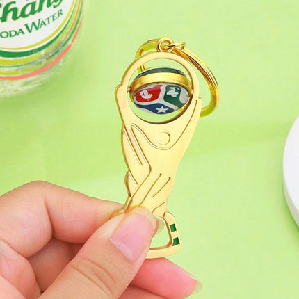 2PCS 2026 World Cup Keychain Football Pendant Bottle Opener Fans