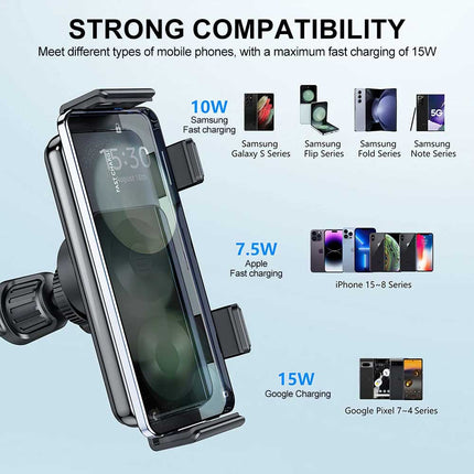 Wireless Car Charger for Fold 5/6/4, Fast Charging Dashboard Mount