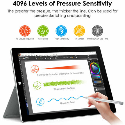 Stylus Pen For Microsoft Surface Pro 3-8 X Go 2/3 Book Laptop Studio