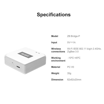 SONOFF Zigbee Bridge Pro 3.0 Smart Gateway WiFi Zigbee Dual Protocol