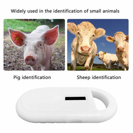 Handheld Pet Microchip Scanner, RFID Digital Identification Reader