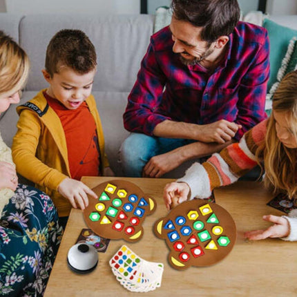 Shape Matching Board Game Color Sensory Educational Toy Quick Matching