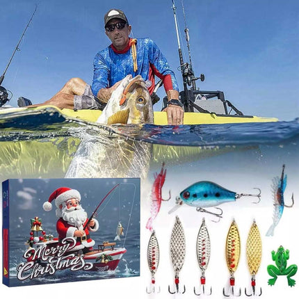 Christmas Fishing Tackle Advent Calendar 24 Day Surprise Countdown