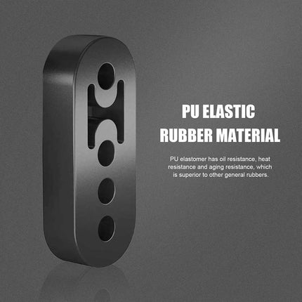 4PCS Universal Black Exhaust Rubber Hanger Heavy Duty Pipe Mount Brackets