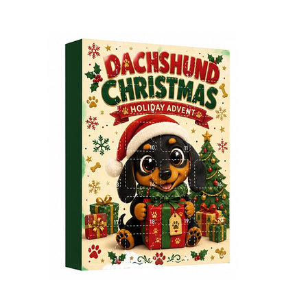 2026 Dachshund Advent Calendar 24 Days Christmas Countdown Acrylic Ornament