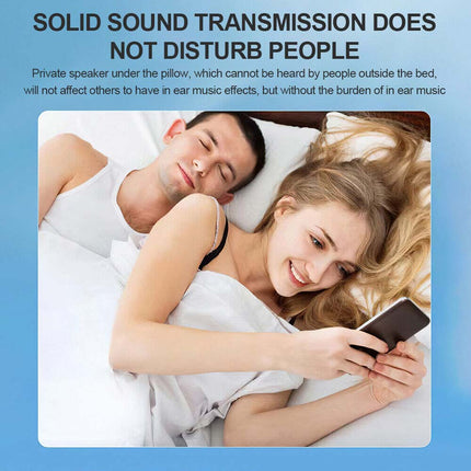Mini Portable Bone Conduction Speaker Under Pillow Travel Sleep Aid