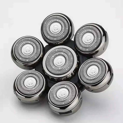 7D Electric Shaver Replacement Heads Men 7 Blade Floating Washable Razor