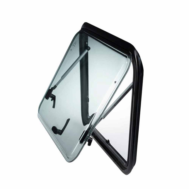 RV caravan 350*500mm push out window locking handle with strut attachment