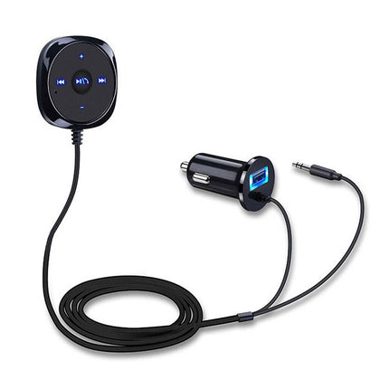 Bluetooth Receiver BT to Aux Adapter Car Audio MP3 Kit with USB Charger Dongle