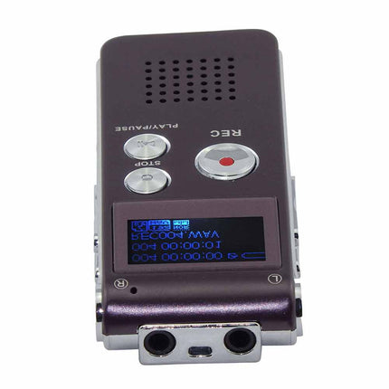 8GB Digital Voice Recorder with MP3 Player Rechargeable USB