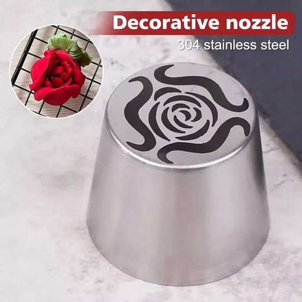 XL Stainless Steel Russian Rosebuds Icing Tip – Pastry Piping Nozzle DIY