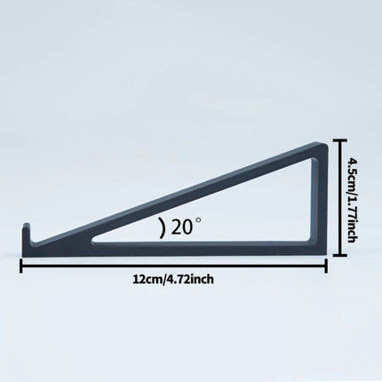 1 Pair Computer Keyboard Riser Black Portable Monitor Holder Keyboard Angle