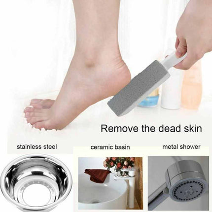 2X Pumice Stone Wand Tile Cleaning Stains Brush Tool Toilet Bathtub