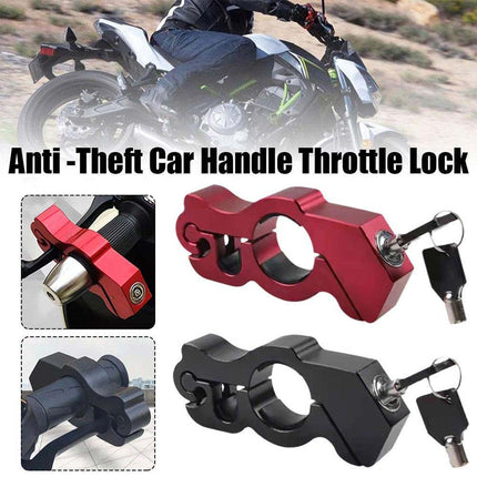 Handlebar Grip Safety Lock, Anti-Theft Brake for Motorbike Scooter