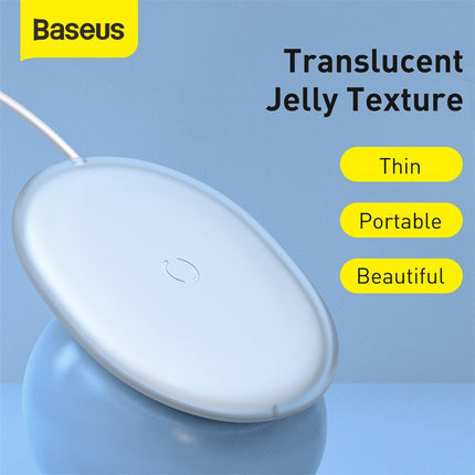 Baseus 15W Qi Wireless Charger Fast Charging for iPhone 14 13 Samsung Huawei