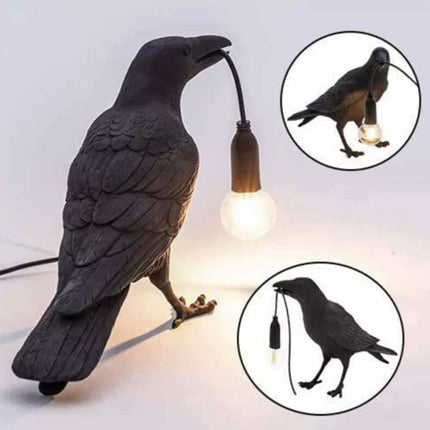 Lucky Bird Resin Wall Lamp Table Lamp Night Light LED Bedside Decor