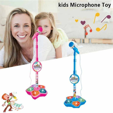 Microphone Stand Set Karaoke Toy Music Instrument Song Birthday Gift