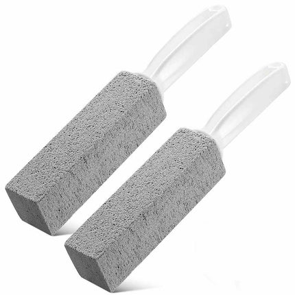 2X Pumice Stone Wand Tile Cleaning Stains Brush Tool Toilet Bathtub