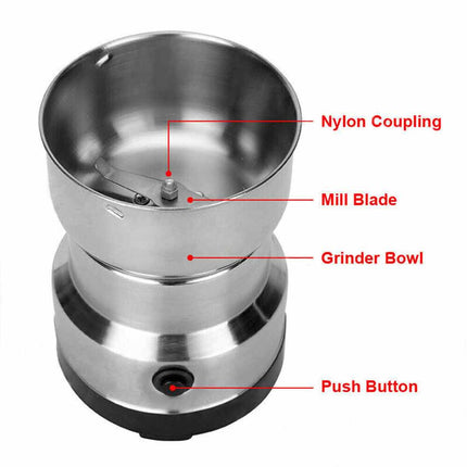 AU Plug Electric Coffee Grinder Bean Spice Nut Milling Machine Blender