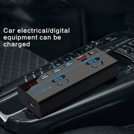 12V to 240V 200W Car Inverter 4 USB Ports AC Converter Vehicle Charger