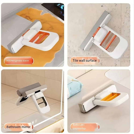 2PCS Mini Self-Squeezing Sponge Mop, Desktop Kitchen Bathroom Cleaner