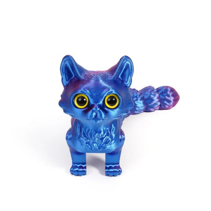 3D Printed Cat Toy with Articulated Joints 16CM – PLA Fidget Figurine Gift