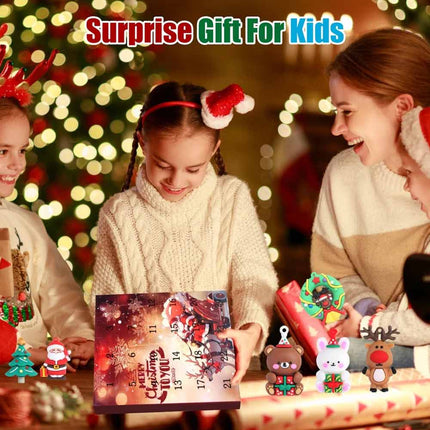 3D 2026 Santa Advent Countdown Calendar 24 Days Figurines Xmas Gift Box