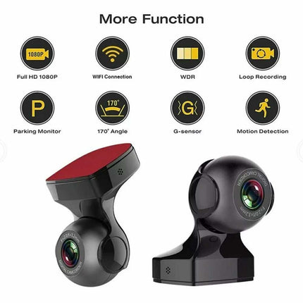 HD 1080P Mini WiFi Dash Camera USB Car DVR Recorder Night Vision G-Sensor