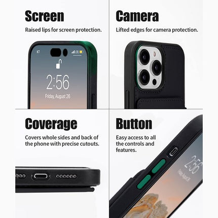 For iPhone 14 Series Goospery Balance Fit5 Card Case, Ultra Slim PU Leather