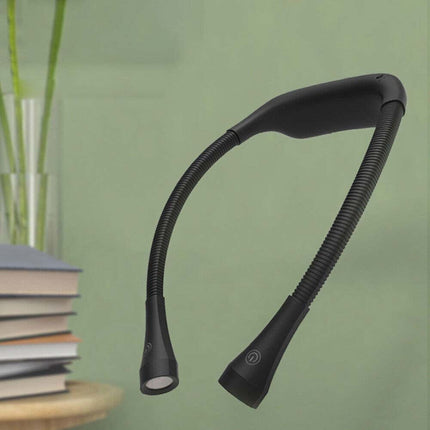 2000mAh USB Rechargeable LED Neck Reading Light, Hands-Free Bed Lamp