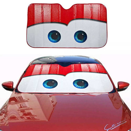 Car Windshield Sun Shade Cartoon Eye Visor SUV Front Window Cover