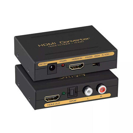 4K 60Hz HDMI Audio Splitter Optical SPDIF RCA L R Extractor Converter
