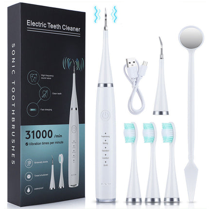 6in1 Ultrasonic Electric Toothbrush Teeth Stains Plaque Remover Cleaner