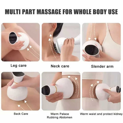 Cordless Handheld Leg Massager, 19-Level Deep Tissue Massage for Men Women